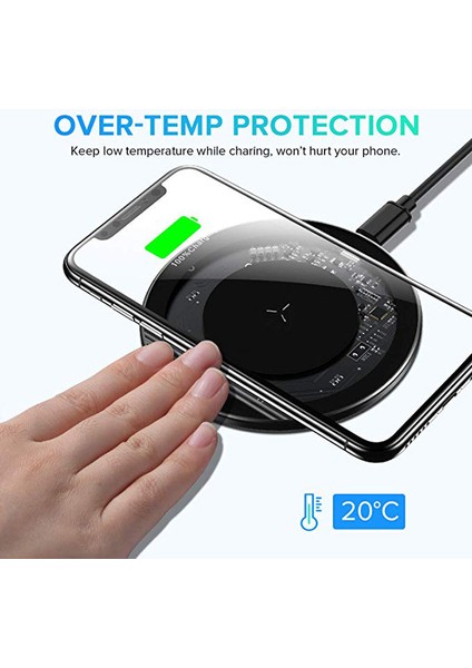 10W Qı Hızlı Kablosuz Şarj Cihazı iPhone Xs Xr x 8 Telefon Kablosu Şarj Cihazı Şarj Pedi Için Huawei P30 Pro Samsung S10 S9 Xiaomi Mi 9 (Yurt Dışından) fiyatları