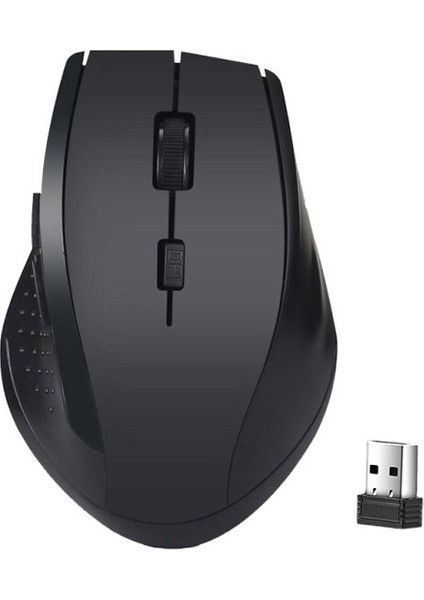 2.4 Ghz Kablosuz Fare 1200 Dpı Optik Oyun Faresi Kablosuz Dizüstü Bilgisayar Için 6 Tuşlu Fareler USB Alıcılı (Yurt Dışından)