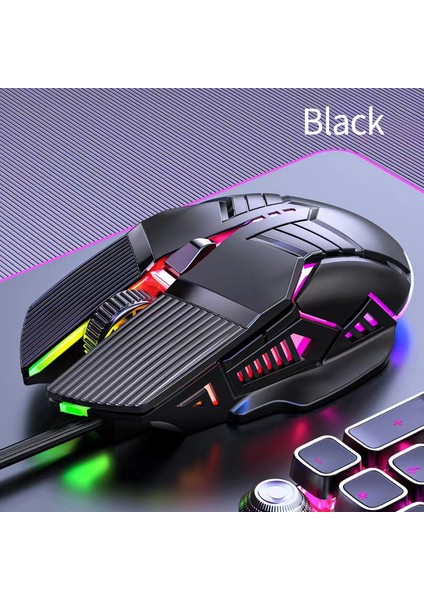 Kablolu Oyun Faresi Ergonomik Renkli LED Optik USB Bilgisayar Fare Profesyonel Oyun Pc Dizüstü Bilgisayar Için Sessiz Fareler (Yurt Dışından)