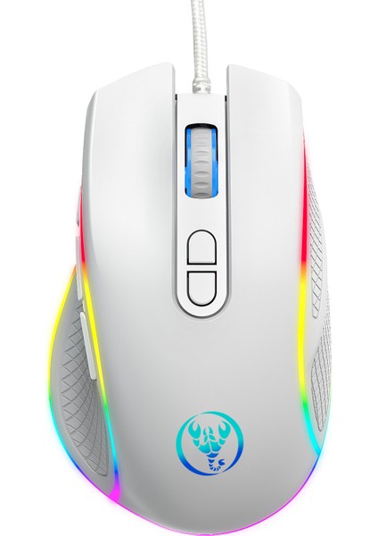 Ayarlanabilir 12800 Dpı Oyun Faresi Kablolu Rgb Işık Programlanabilir Makro Programlama Oyunu Masaüstü Dizüstü Bilgisayarlar Için Fare Fare Gamer (Yurt Dışından)