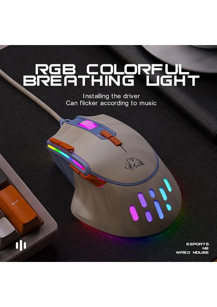 M2 Rgb Özelleştirilmiş Oyun Faresi 9 Düğme 12800 Dpı USB Şarj Edilebilir Sessiz Arkadan Aydınlatmalı Fareler Optik Fare Ergonomi Esports Fareler (Yurt Dışından) indirimleri