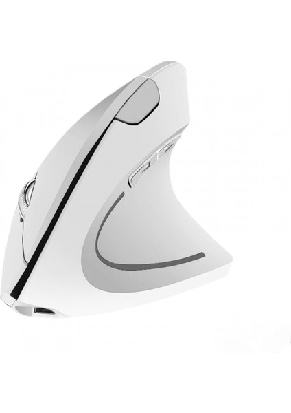 Wireless Vertical Mouse, 800/1000/1200/1600 Adjustable Dpı High Sensitivity Ergonomic USB Mouse For Computers And Laptops White (Yurt Dışından)