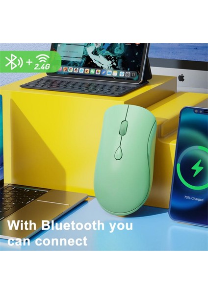 Ryra Slient Kablosuz 2.4g Şarj Edilebilir Bilgisayar Fare USB Ergonomik Oyun Fareleri Oyun Faresi Bilgisayar Dizüstü Masaüstü Pc (Yurt Dışından) modelleri