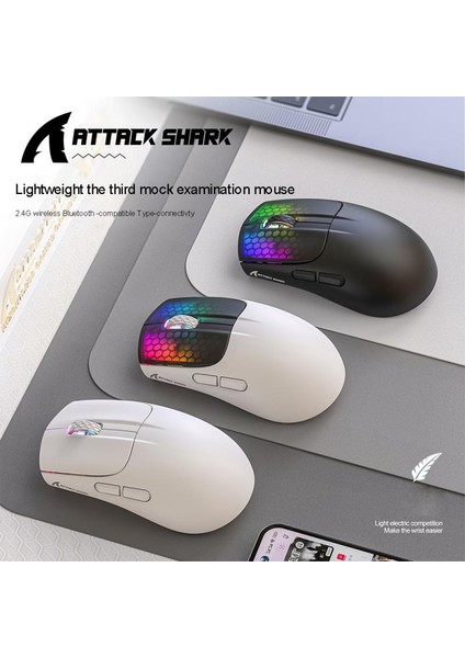 Ryra X5RGB Hafif Üç Modlu 2.4g Kablosuz Oyun Faresi 4000 Dpı Rgb Fare Bluetooth Oyun Faresi 6 Düğme Dizüstü Bilgisayar (Yurt Dışından) modelleri