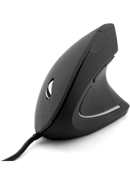 Kablolu Dikey Fare, 4 Ayarlanabilir Dpı 800/1200/2000/3200 ile Optik Ergonomik Fare, 6 Düğmeli USB Bilgisayar FARESIST-001 (Yurt Dışından)