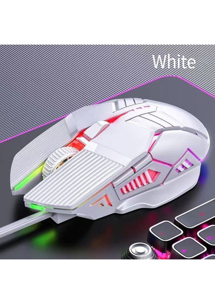 Kablolu Oyun Faresi Ergonomik Renkli LED Optik USB Bilgisayar Fare Profesyonel Oyun Pc Dizüstü Bilgisayar Için Sessiz Fareler (Yurt Dışından)