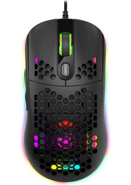 Rgb Işıklı Makro Programlama Oyun Faresi, Işığı Kapatmak Için 6 Tuş, USB Kablolu Fare Tak ve Çalıştır, 6 Seviyeli Ayarlanabilir Dpı (Yurt Dışından)