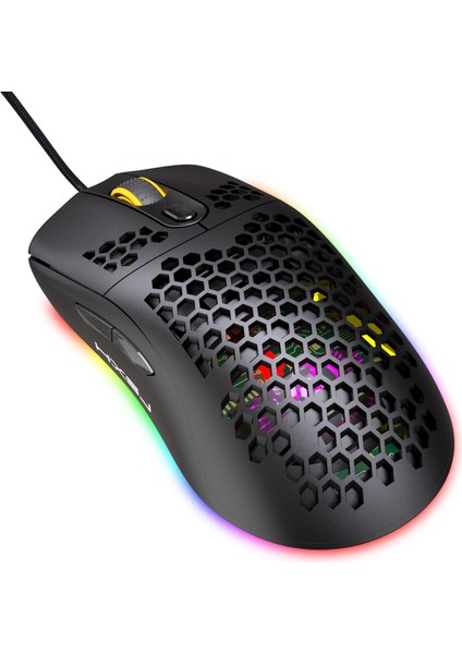Rgb Işıklı Makro Programlama Oyun Faresi, Işığı Kapatmak Için 6 Tuş, USB Kablolu Fare Tak ve Çalıştır, 6 Seviyeli Ayarlanabilir Dpı (Yurt Dışından)