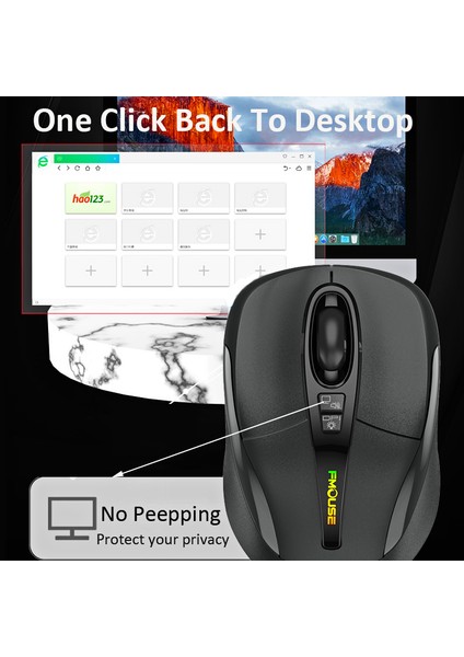 Çok Işlevli Bluetooth 2.4g Kablosuz Fare Masaüstüne Tek Tıkla Type-C Şarj Edilebilir Sessiz Sessiz Rgb Arkadan Işıklı Fareler 2400 Dpı (Yurt Dışından)