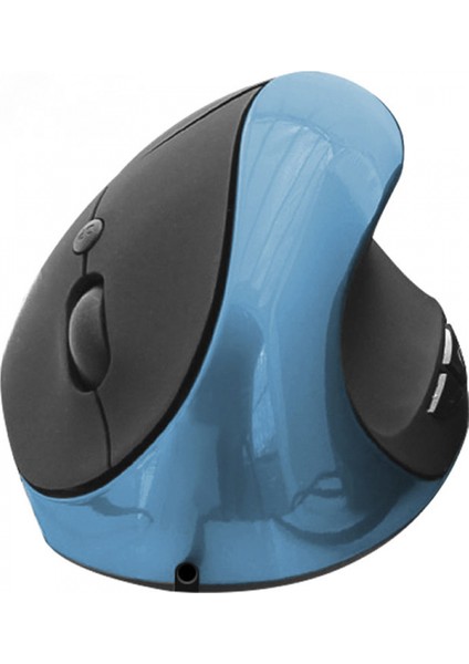 Dikey Kablosuz Fare Sessiz Şarjlı Fare 2.4g Optik Kablosuz Fare, 800/1200/1600 Dpı, Dizüstü Bilgisayar, Mac, Pc, Masaüstü (Sağ El, Büyük), Blu Için Dikey Bilgisayar Kablosuz Fare (Yurt Dışından)