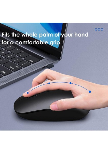 Fare Sessiz 2.4g Kablosuz Sessiz Fare Fare Dizüstü Ofis Iş Siyahı Oyun Faresi Sürümü (Yurt Dışından) fırsatları