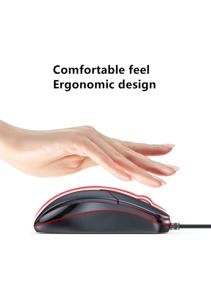 Evrensel USB Kablolu Oyun Faresi 1200 Dpı 3 Düğmeler Oyun Pc Dizüstü Bilgisayar Aksesuarları Için LED Optik Ergonomi Fare (Yurt Dışından) fiyatları