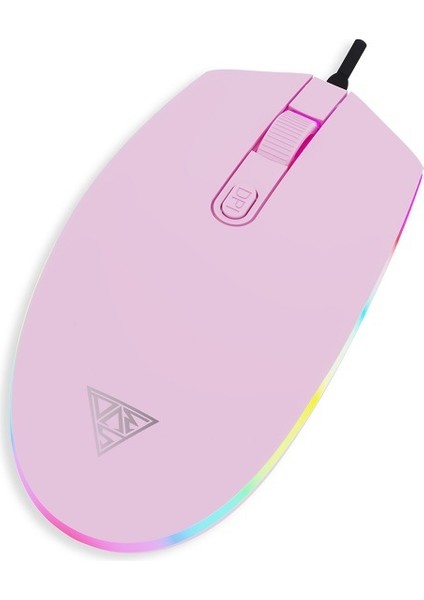 Kablolu Sessiz Fare Oyun 2400 Dpı Ofis Faresi Rgb Solunum Işığı ile Pc Dizüstü Dizüstü Bilgisayar Oyunu (Yurt Dışından)