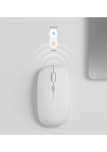 Bluetooth Fare Çift Modlu Kablosuz 2.4g Cep Telefonu Için Şarj Faresi ipad Oyun Oyun Tek Modlu Fare, Açık Yeşil (Yurt Dışından) fiyatları