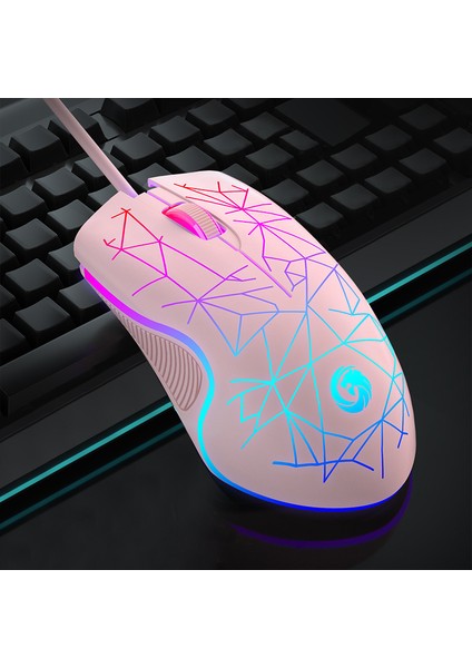 Sessiz Kablolu Oyun Faresi 1000 Dpı Optik 3 Düğme USB Fare Rgb Aydınlatmalı Dilsiz Fareler Dizüstü Pc Gamer Bilgisayar Faresi Fareler (Yurt Dışından)