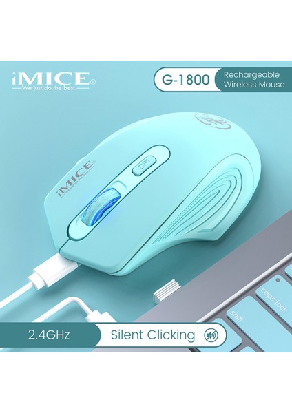 Kablosuz Fare Şarj Edilebilir Tip C Sessiz Dilsiz 1600 Dpı Optik Bilgisayar Mini Mause Dizüstü Pc Için Ergonomik Fareler (Yurt Dışından)