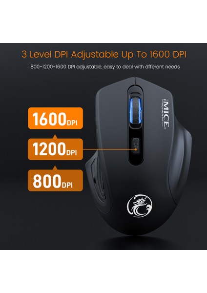 Kablosuz Fare Şarj Edilebilir Tip C Sessiz Dilsiz 1600 Dpı Optik Bilgisayar Mini Mause Dizüstü Pc Için Ergonomik Fareler (Yurt Dışından)