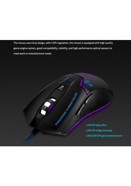 X8 Kablolu Işıklı E-Spor Oyun Faresi Jedi Hayatta Kalma Tavuk Yiyen Fare Artırılmış Dört Renkli Kontrol Edilebilir (Yurt Dışından) fırsatları