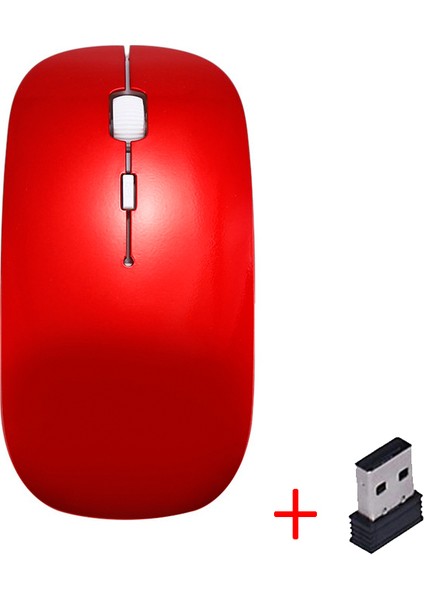 Ultra Ince USB Optik Kablosuz Fare Oyun 2.4g Alıcı Süper Ince Oyun Faresi Kablosuz Bilgisayar Pc Dizüstü Masaüstü (Yurt Dışından)
