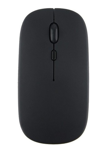 Şeker Renk Sessiz Fare 2.4g Kablosuz Şarj Bluetooth Iki Modlu Fare 1200 Dpi USB Kablolu Pc Dizüstü Dizüstü Bilgisayar (Yurt Dışından)