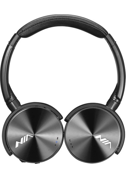 Bluetooth Kablosuz Kulak Üstü Kulaklık Fm Stereo Radyo Kulaklık Mikro Sd Kart Mp3 Çalar Pc/cep Telefonu/seyahat/iş Için Dahili Lityum Pil ve Mikrofon (Siyah) (Yurt Dışından)