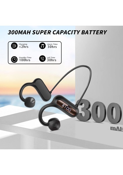 Açık Kulak Kulaklıkları Kablosuz Bluetooth 5.3 Dahili Mikrofonlu Hava Iletimli Kulaklık, Güç Ekranlı 30 Saat Spor Kulaklığı Koşu Için Hifi Stereo Ses Kulaklıkları, Cyclin (Yurt Dışından) fiyatları