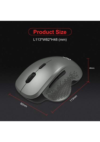 2.4g Kablosuz Fare, Sessiz Dikey Fare, Ergonomik Tasarım, Bilgisayar Ofisine Uygun (Yurt Dışından) modelleri