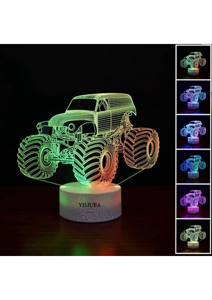 3D LED Illüzyon Lambası Canavar Kamyon, Gece Lambası (Yurt Dışından) fiyatları