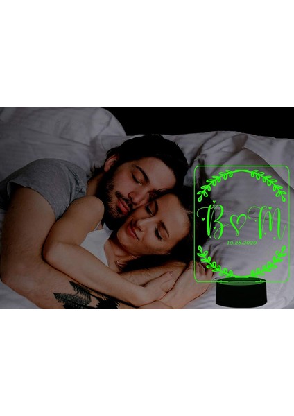 Düğün Hediyeleri, Her Yıla Özel Tasarım Için 3D Gece Lambası #08 (Yurt Dışından)