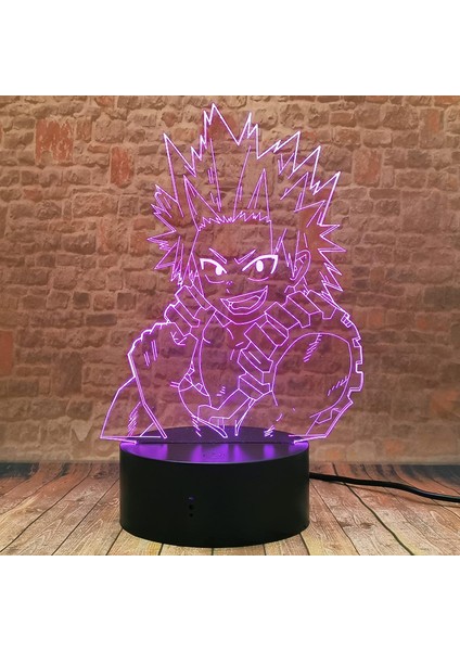 Kirishima Eijiro 3D Gece Işığı - Anime Boku (Yurt Dışından)
