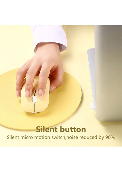 Kablosuz Bluetooth Fare Taşınabilir Sihirli Sessiz Ergonomik Fareler Dizüstü iPad Tablet Dizüstü Cep Telefonu Ofis Oyun Faresi (Yurt Dışından)