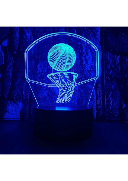 Basketbol 3D LED Panya Optik Illüzyon Bedro (Yurt Dışından)