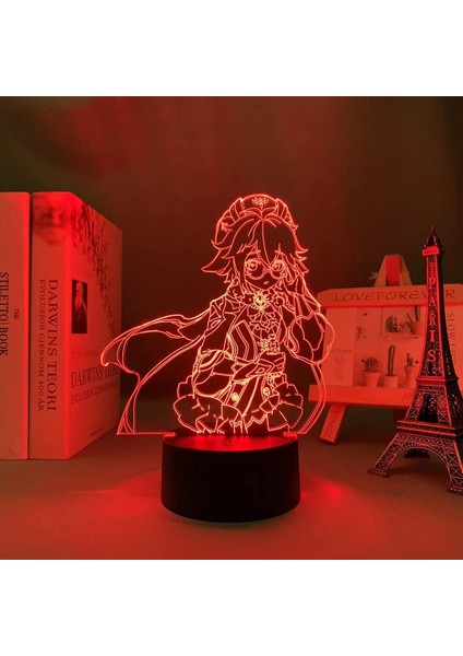 Genshin Impact Sükroz Lambası Oyun Işığı 3D LED Gece (Yurt Dışından)