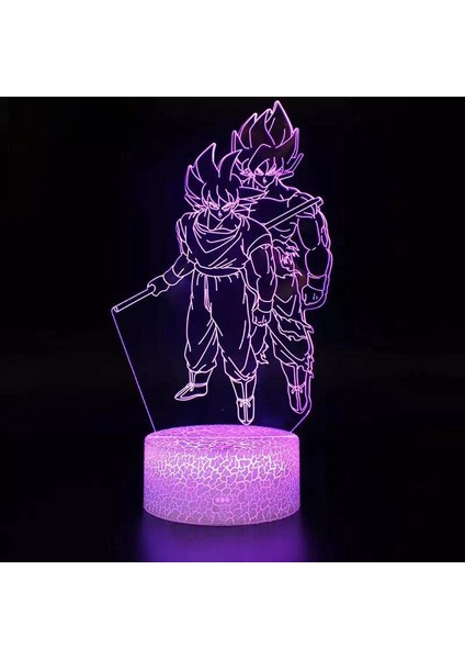 Çocuk Hayranları Için Son Goku Anime 3D Gece Lambası-16 Col GOKU19 (Yurt Dışından)