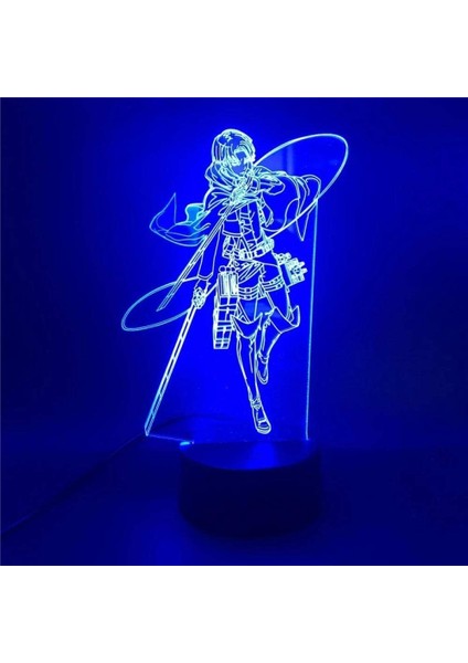 3D LED Lamba Anime Figürü Gece Lambası Akrilik Işık (Yurt Dışından)
