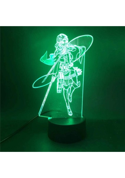 3D LED Lamba Anime Figürü Gece Lambası Akrilik Işık (Yurt Dışından)