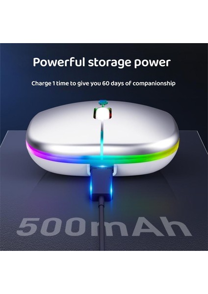 Şarj Edilebilir Bluetooth Kablosuz Fare Tablet Telefon Bilgisayar Bluetooth Kablosuz Fare Şarj Aydınlık 2.4g USB Kablosuz Fare (Yurt Dışından) modelleri