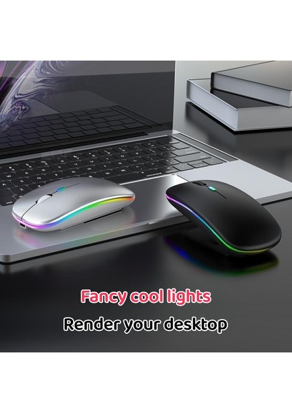 Şarj Edilebilir Bluetooth Kablosuz Fare Tablet Telefon Bilgisayar Bluetooth Kablosuz Fare Şarj Aydınlık 2.4g USB Kablosuz Fare (Yurt Dışından) fırsatları