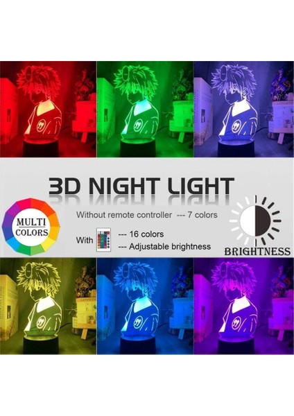 3D Illüzyon Lamba LED Gece Lambası Ani (Yurt Dışından)