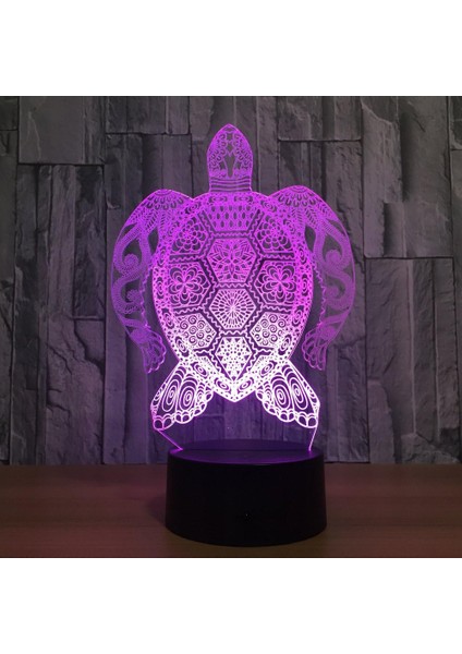 3D Kaplumbağa Gece Lambası Hayvan LED Lamba Hasta (Yurt Dışından) fiyatları