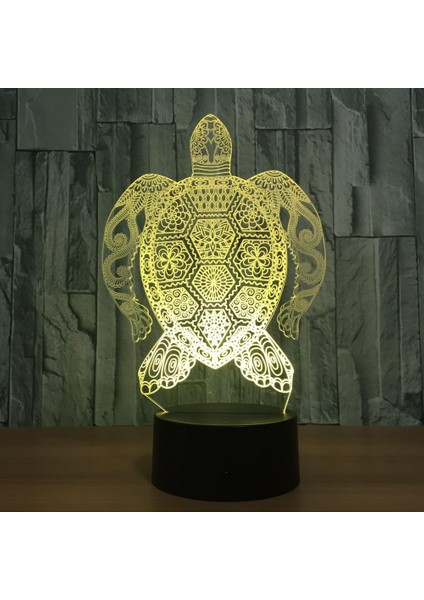 3D Kaplumbağa Gece Lambası Hayvan LED Lamba Hasta (Yurt Dışından) fırsatları