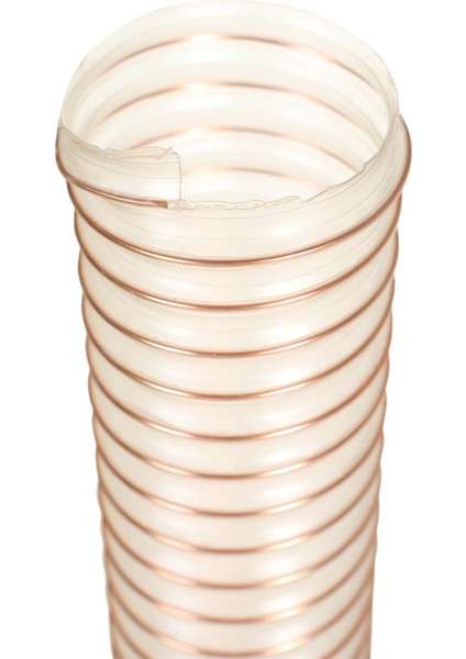 POLİÜRETAN BAKIR TELLİ 102MMX10MT Pu 070 ŞEFFAF HORTUM Toz Talaş Emiş