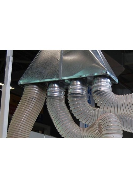 POLİÜRETAN BAKIR TELLİ 102MMX10MT Pu 070 ŞEFFAF HORTUM Toz Talaş Emiş