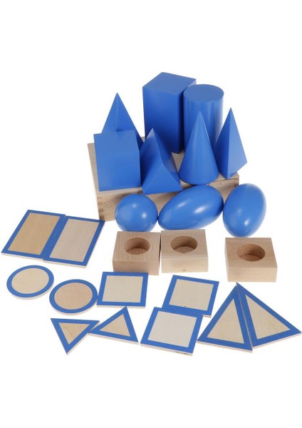Geometrik Şekiller Montessori Oyuncakları, Çocuk Bebekleri Duyusal Materyaller, (Yurt Dışından)