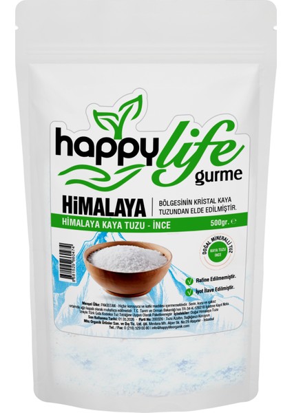 Happy Life Gurme Himalaya Tuzu Ince 500 gr