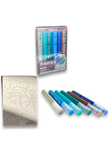 CS-H810 Akrilik Painter 6 Lı Set – (Her Yüzey Için Uygundur)