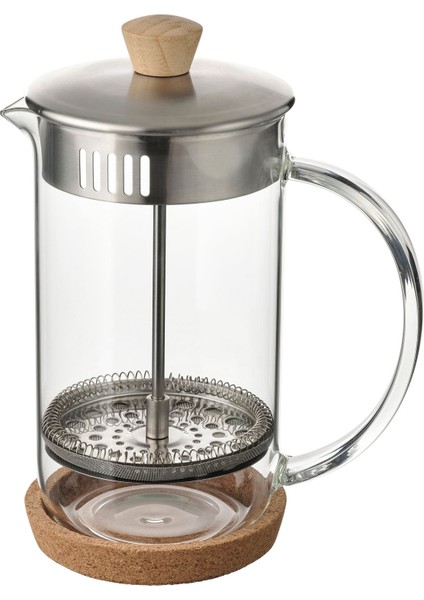 French Press, Paslanmaz Çelik-Cam, 1 Lt, Ikea 365+