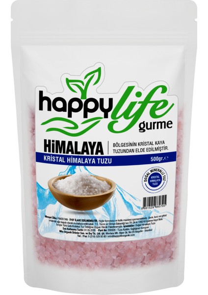 Happy Life Gurme Himalaya Tuzu Kristal 500 gr