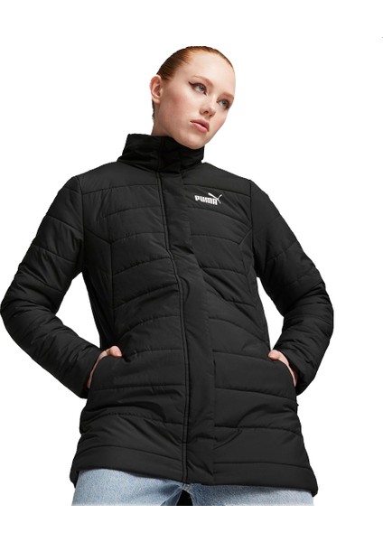 Essentials Padded Kadın Siyah Mont
