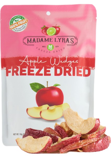 8'li Kutu * 16 gr Freeze Dried (Dondurularak Kurutulmuş) Elma Dilimleri